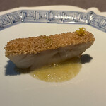 茶禅華 - 赤むつ　香煎米　キャベツのソース