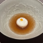 茶禅華 - 小豆の団子　小豆のソース