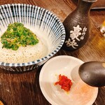 Yakiniku Tomaru - 葱おにぎりお茶漬けスープ