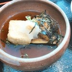 旬彩串カツ みやび - 日替わりの揚げ出し豆腐と揚げ茄子