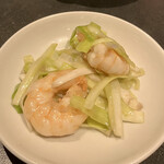 天天厨房 - 黄韮とプリプリ海老の塩炒め1,680円