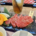 焼肉 桜咲 - カルビとロースランチ…1780円×4人前