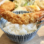 キッチン ひらき - 大海老ハンバーグ定食