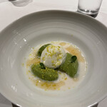 カステリーナ - バニラアイスと抹茶のパンナコッタ