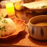 bow cafe - グリーンカレーた