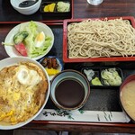 そば・うどん 三河庵 - カツ丼セット¥1150-もりそば