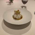 ラ・ベ - プレデセールの弓削牧場のフレッシュチーズ、フルーツコンポテ(メニュー説明の通り)