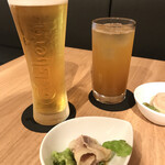 TEPPAN BARU 官兵衛 - 生ビール 梅酒ソーダ