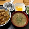 Yoshinoya - 『ねぎ玉牛丼（大盛）･［汁だく］』と『とん汁』