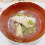 うを徳 - 花山椒と館山産　黒ムツ、京都物集女産　筍