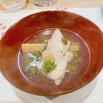 うを徳 - 花山椒と館山産　黒ムツ、京都物集女産　筍