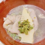 うを徳 - 花山椒　と　牛肉、京都物集女産　筍