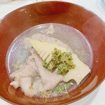 うを徳 - 花山椒　と　牛肉、京都物集女産　筍