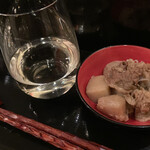 そばびより 朱月庵 - 日本酒、お通し