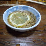 ジンギスカンうだ川 - 塩ラムのタレ、レモン風味