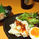 藁焼き・日本酒 わらやき道場 - ポテサラ＆梅水晶