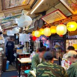 Motsuyaki Tonton - ガード下ですから、店の片側はアーチ状
                        …そもそも、店と言っていいかも迷います。