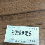 ぽっぽ亭 - 食券