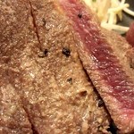 海孝亭 - 焼き加減はいい感じ。