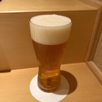 鮨 いし黒 - 生ビールで乾杯‼️