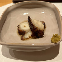 鮨 いし黒 - 蛸のやわらか煮、からし