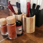 麺処さとう - 卓上