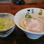 麺処さとう - 鶏だし塩つけ麺 900円 中盛り300g無料