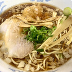 尾道ラーメン 宝竜 - 濃厚スープが麺によく絡みます♪♪