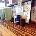 麺屋久兵衛  - カウンター席