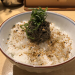 饗 くろ喜 - 煮干し飯 ¥250（期間限定）
      