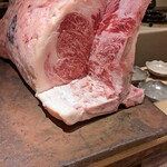 青蓮院門跡前 月おか - 後ほど頂く、経産牛（14歳）のお肉