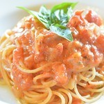 ラ・スタッラ - ●２０１３．０７．１９【訪問２回目】トマトソーススパゲティ(トマトは群馬産)イタリアの上質な生クリーム仕立て