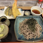 Soba To Tenpura Yuzuki - 天ざるそば大盛