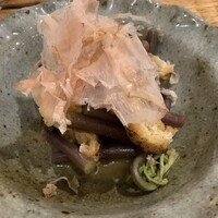浅草 ひら山 - ワラビの辛子和え