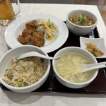 Kinnohana - 鶏から揚げ･ミニ麻婆･ミニ炒飯(1,080円)