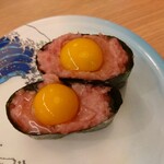 すし江戸 - うずら鉄火