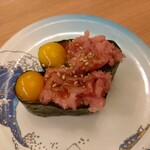 すし江戸 - まぐろユッケ