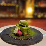 ポットベリー - 石臼で挽いた抹茶ガトー宇治抹茶アイス添え