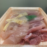 坂留鶏肉店 - 購入鶏刺し