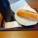 STARBUCKS COFFEE - ハム＆マリボーチーズ石窯フィローネ+ディカフェドリップグランデ