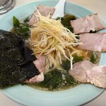 ラーメンショップ - 2023年1月　ネギチャーシューメン並盛＋ワカメ増し　1000＋150円