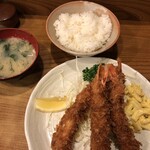 とんかつ 大幸 - 上エビフライ定食2,080円