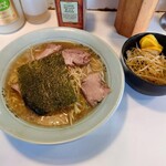 ラーメンショップ - 2023年2月　ネギチャーシューメン＋ネギ丼　900＋220円