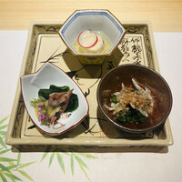 京都 鮨 まつもと - 前菜３種盛り合わせ