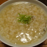 梁山泊 - 鱧と松茸の雑炊