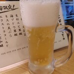 Mawashisushi Katsu Katsu Midori - グラスビール