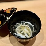 すし 良月 - 2023.2.  のれそれ 鼈出汁で