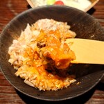 鈴田式 - 薪焼きの蛍烏賊に桜海老のご飯