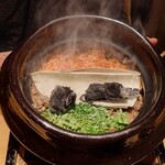 鈴田式 - 薪焼きの蛍烏賊に桜海老のご飯