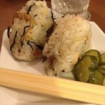 ゴーストスープ - 付き出し(手の込んだVer.)　ひじきおにぎり。